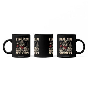 Funny Dachshund Cowboy Coffee Mug Real Men Play With Their Weiners TS10 Print Your Wear