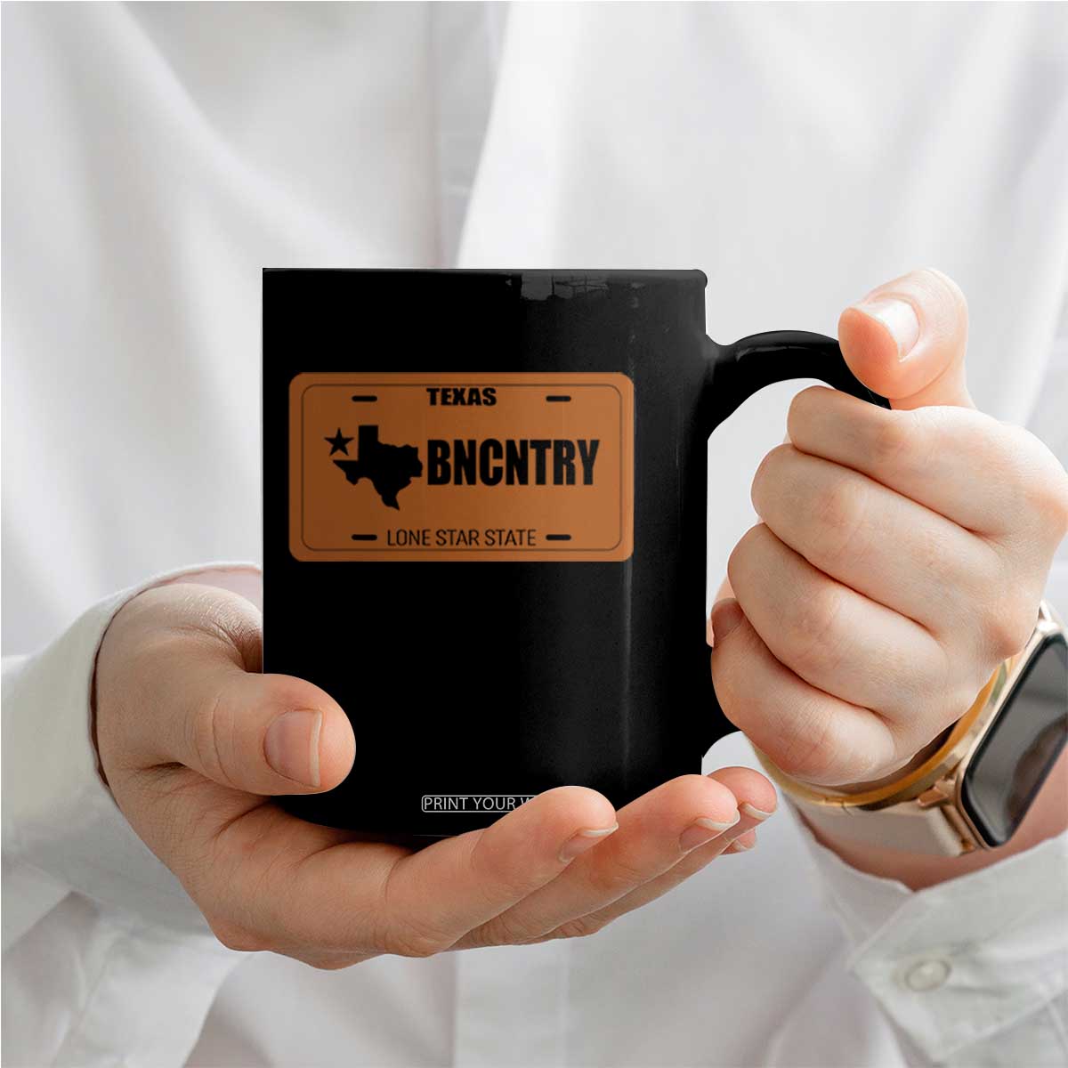Texas Coffee Mug Lone Star State Western Cowboy BNCNTRY Country TS10 Print Your Wear