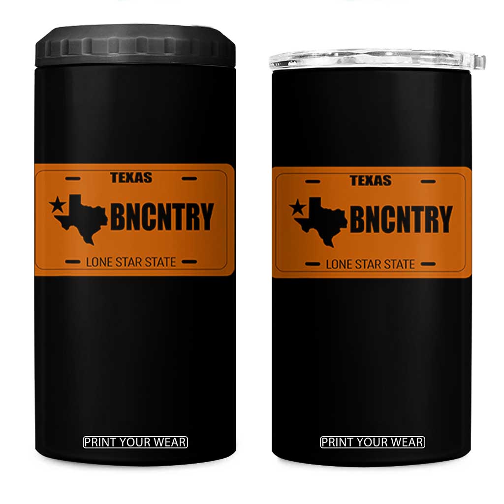Texas 4 in 1 Can Cooler Tumbler Lone Star State Western Cowboy BNCNTRY Country TS10 One Size: 16 oz Black Print Your Wear