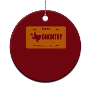 Texas Ceramic Ornament Lone Star State Western Cowboy BNCNTRY Country TS10 1pc Red Print Your Wear