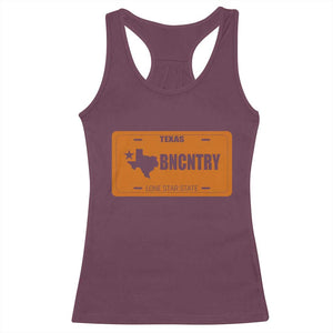 Texas Racerback Tank Top Lone Star State Western Cowboy BNCNTRY Country TS10 Maroon Print Your Wear