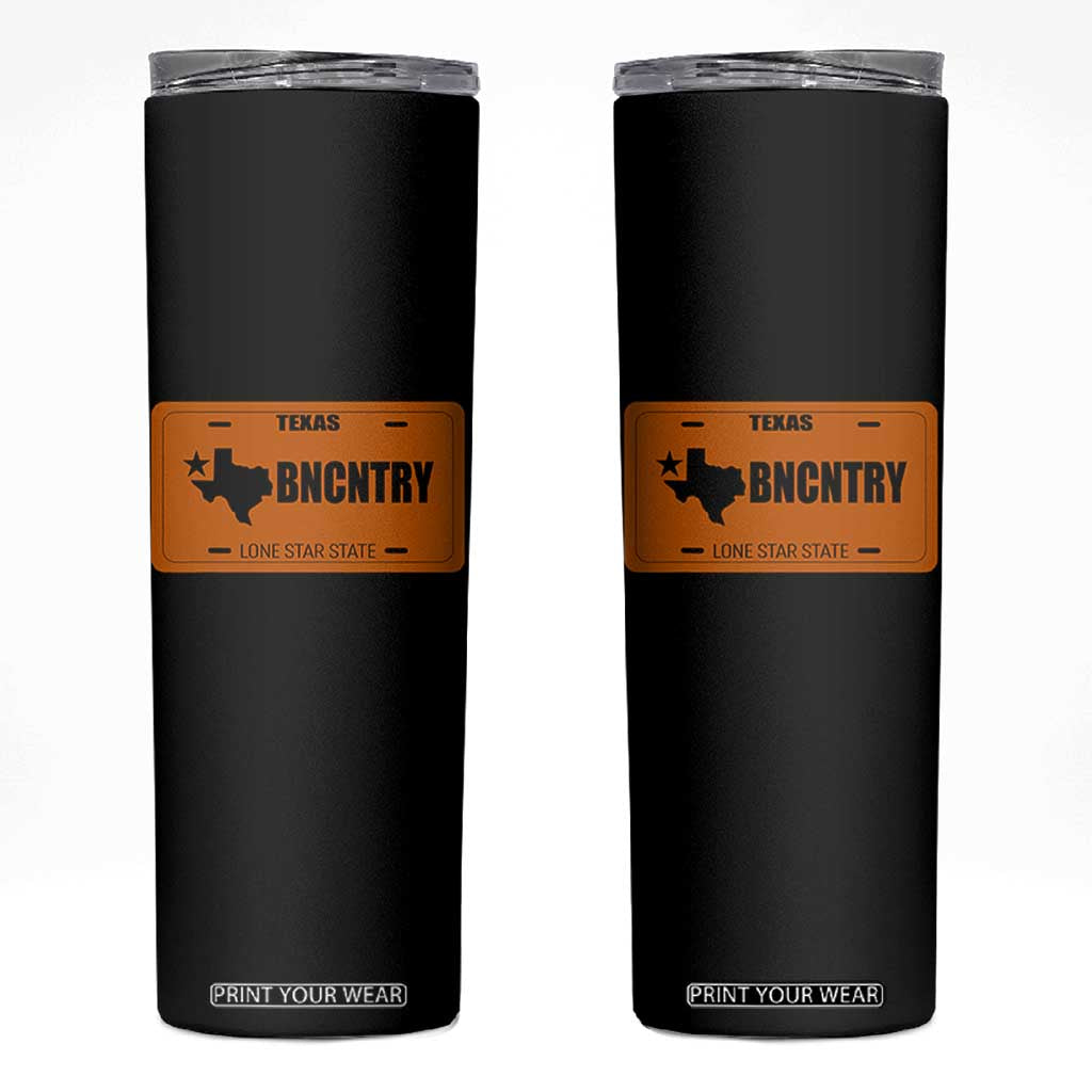 Texas Skinny Tumbler Lone Star State Western Cowboy BNCNTRY Country TS10 Black Print Your Wear