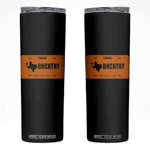 Texas Skinny Tumbler Lone Star State Western Cowboy BNCNTRY Country TS10 Black Print Your Wear