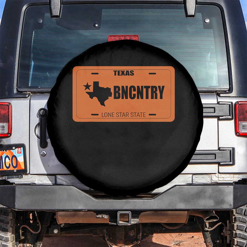 Texas Spare Tire Cover Lone Star State Western Cowboy BNCNTRY Country TS10 No hole Black Print Your Wear