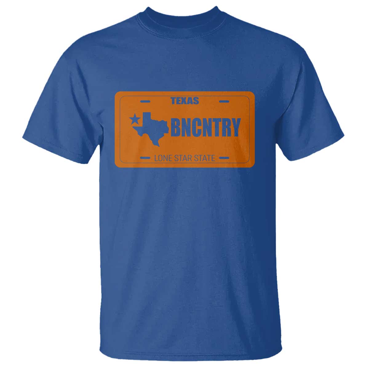 Texas T Shirt Lone Star State Western Cowboy BNCNTRY Country TS10 Royal Blue Print Your Wear