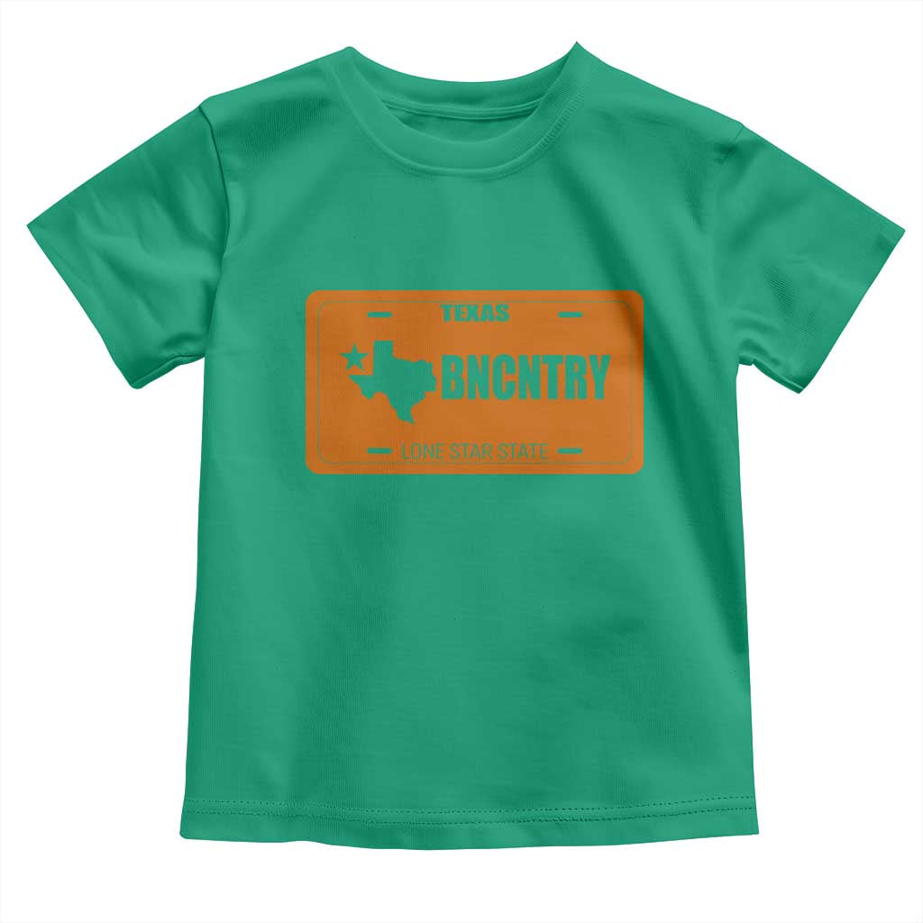 Texas Toddler T Shirt Lone Star State Western Cowboy BNCNTRY Country TS10 Irish Green Print Your Wear