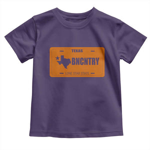 Texas Toddler T Shirt Lone Star State Western Cowboy BNCNTRY Country TS10 Purple Print Your Wear