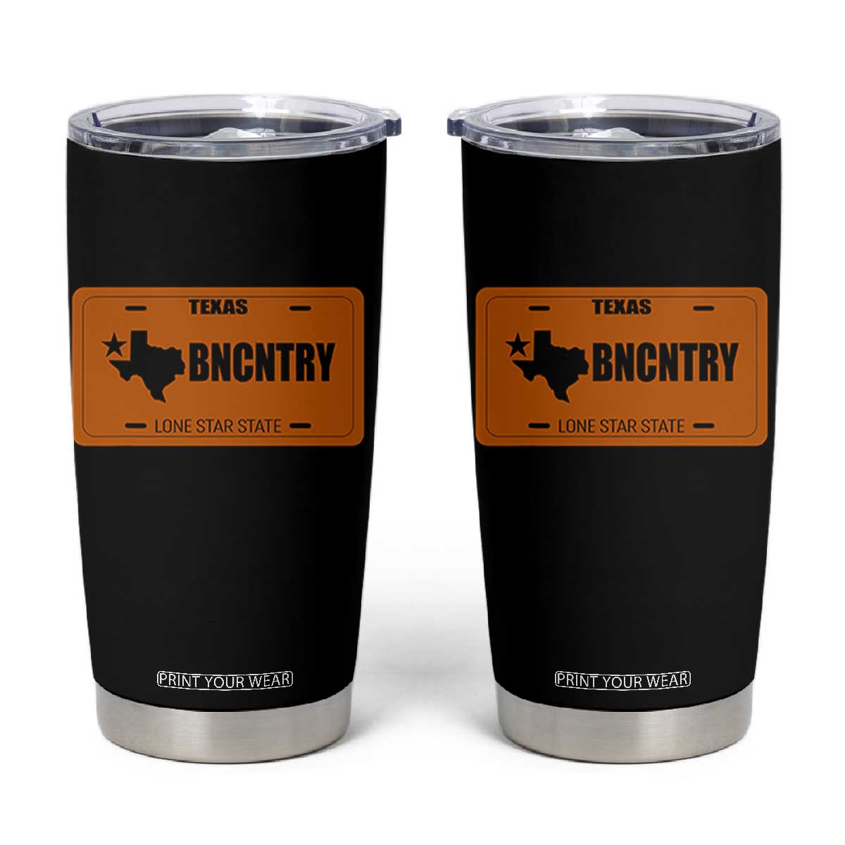 Texas Tumbler Cup Lone Star State Western Cowboy BNCNTRY Country TS10 Black Print Your Wear