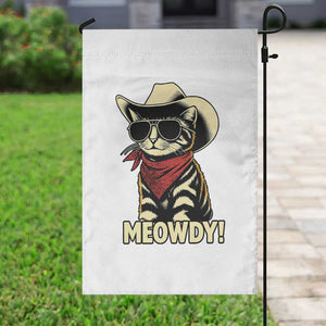 Vintage Cowboy Cat Garden Flag Retro 90s Western Country Rodeo Meowdy Partner TS10 Print Your Wear