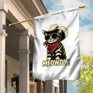Vintage Cowboy Cat Garden Flag Retro 90s Western Country Rodeo Meowdy Partner TS10 Print Your Wear