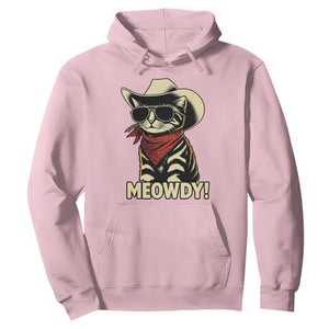 Vintage Cowboy Cat Hoodie Retro 90s Western Country Rodeo Meowdy Partner TS10 Light Pink Print Your Wear