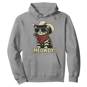 Vintage Cowboy Cat Hoodie Retro 90s Western Country Rodeo Meowdy Partner TS10 Sport Gray Print Your Wear