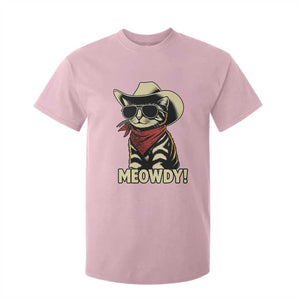 Vintage Cowboy Cat T Shirt For Kid Retro 90s Western Country Rodeo Meowdy Partner TS10 Light Pink Print Your Wear
