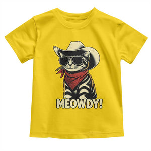 Vintage Cowboy Cat Toddler T Shirt Retro 90s Western Country Rodeo Meowdy Partner TS10 Daisy Print Your Wear