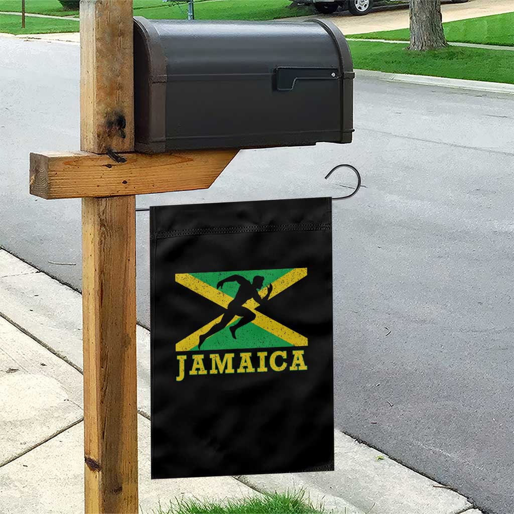 Jamaican Flag Track And Field Garden Flag Retro Vintage Jamaica Runner Track Team TS10 Print Your Wear