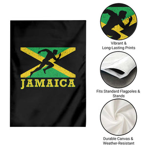 Jamaican Flag Track And Field Garden Flag Retro Vintage Jamaica Runner Track Team TS10 Print Your Wear