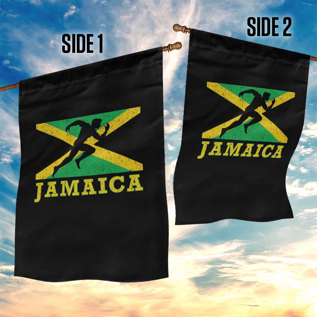Jamaican Flag Track And Field Garden Flag Retro Vintage Jamaica Runner Track Team TS10 Print Your Wear