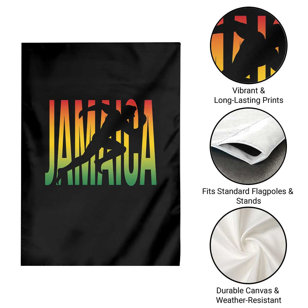 Jamaica Track And Field Garden Flag Retro Vintage Sport Jamaican Flag TS10 Print Your Wear