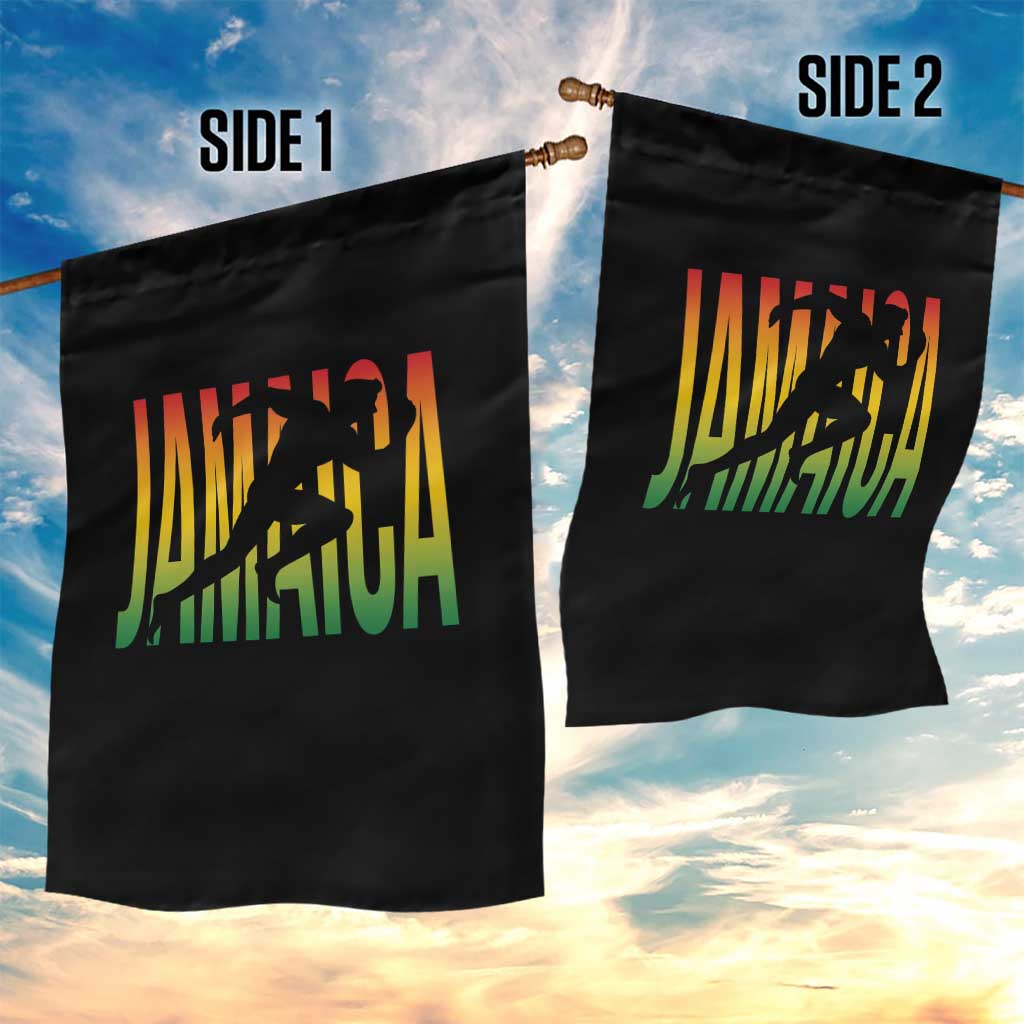 Jamaica Track And Field Garden Flag Retro Vintage Sport Jamaican Flag TS10 Print Your Wear