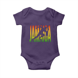Jamaica Track And Field Baby Onesie Retro Vintage Sport Jamaican Flag TS10 Purple Print Your Wear