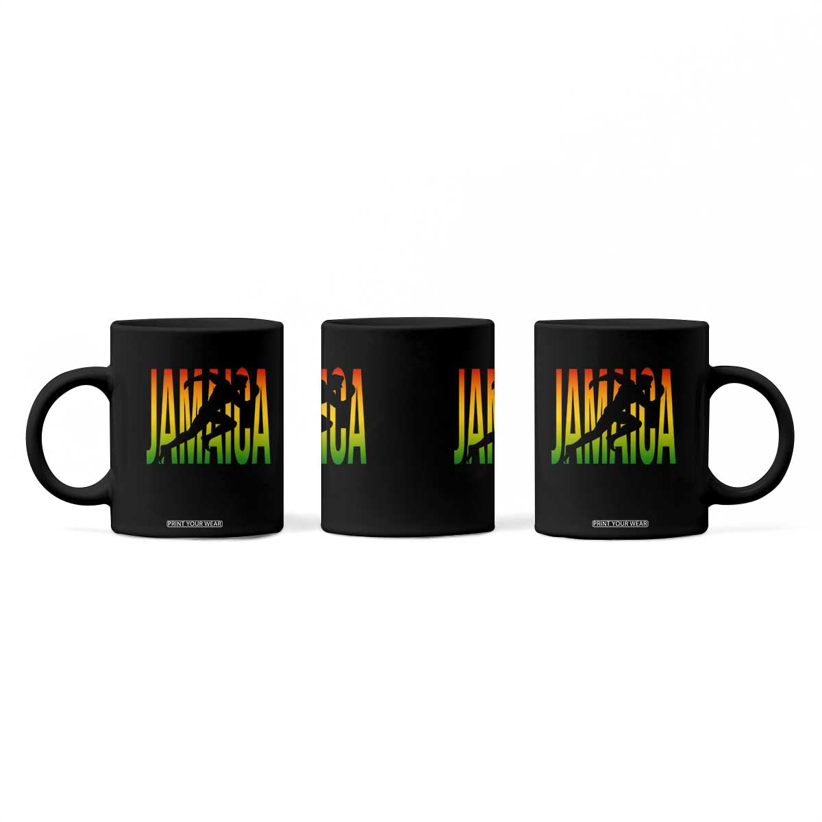 Jamaica Track And Field Coffee Mug Retro Vintage Sport Jamaican Flag TS10 Print Your Wear