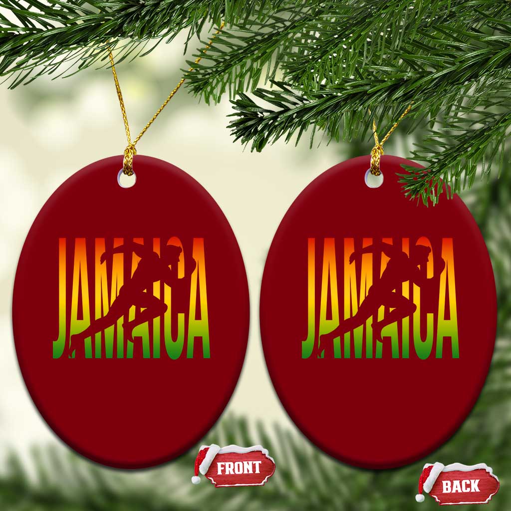 Jamaica Track And Field Ceramic Ornament Retro Vintage Sport Jamaican Flag TS10 Print Your Wear