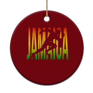Jamaica Track And Field Ceramic Ornament Retro Vintage Sport Jamaican Flag TS10 1pc Red Print Your Wear