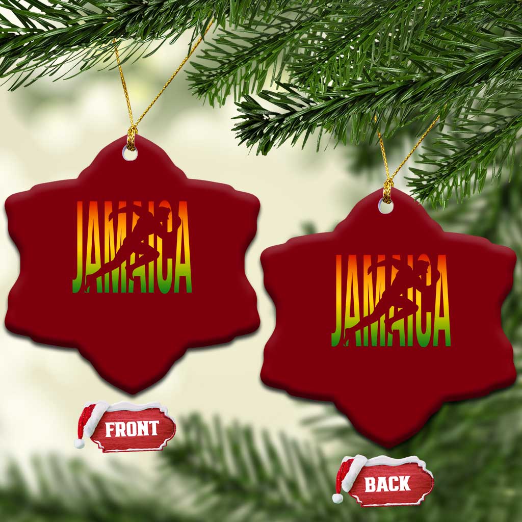 Jamaica Track And Field Ceramic Ornament Retro Vintage Sport Jamaican Flag TS10 Print Your Wear