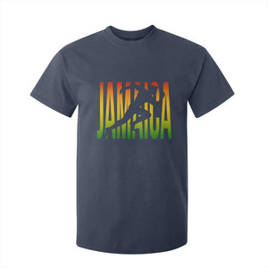 Jamaica Track And Field T Shirt For Kid Retro Vintage Sport Jamaican Flag TS10 Navy Print Your Wear