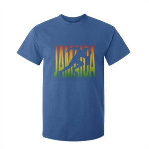 Jamaica Track And Field T Shirt For Kid Retro Vintage Sport Jamaican Flag TS10 Royal Blue Print Your Wear