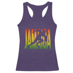 Jamaica Track And Field Racerback Tank Top Retro Vintage Sport Jamaican Flag TS10 Purple Print Your Wear