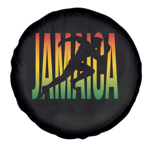 Jamaica Track And Field Spare Tire Cover Retro Vintage Sport Jamaican Flag TS10 Print Your Wear