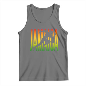 Jamaica Track And Field Tank Top Retro Vintage Sport Jamaican Flag TS10 Black Heather Print Your Wear