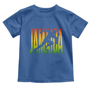 Jamaica Track And Field Toddler T Shirt Retro Vintage Sport Jamaican Flag TS10 Royal Blue Print Your Wear