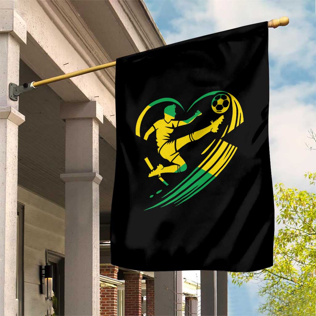 Jamaica Soccer Garden Flag Jamaican Flag Reggae Football Caribbean Pride TS10 Print Your Wear