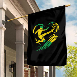 Jamaica Soccer Garden Flag Jamaican Flag Reggae Football Caribbean Pride TS10 Print Your Wear