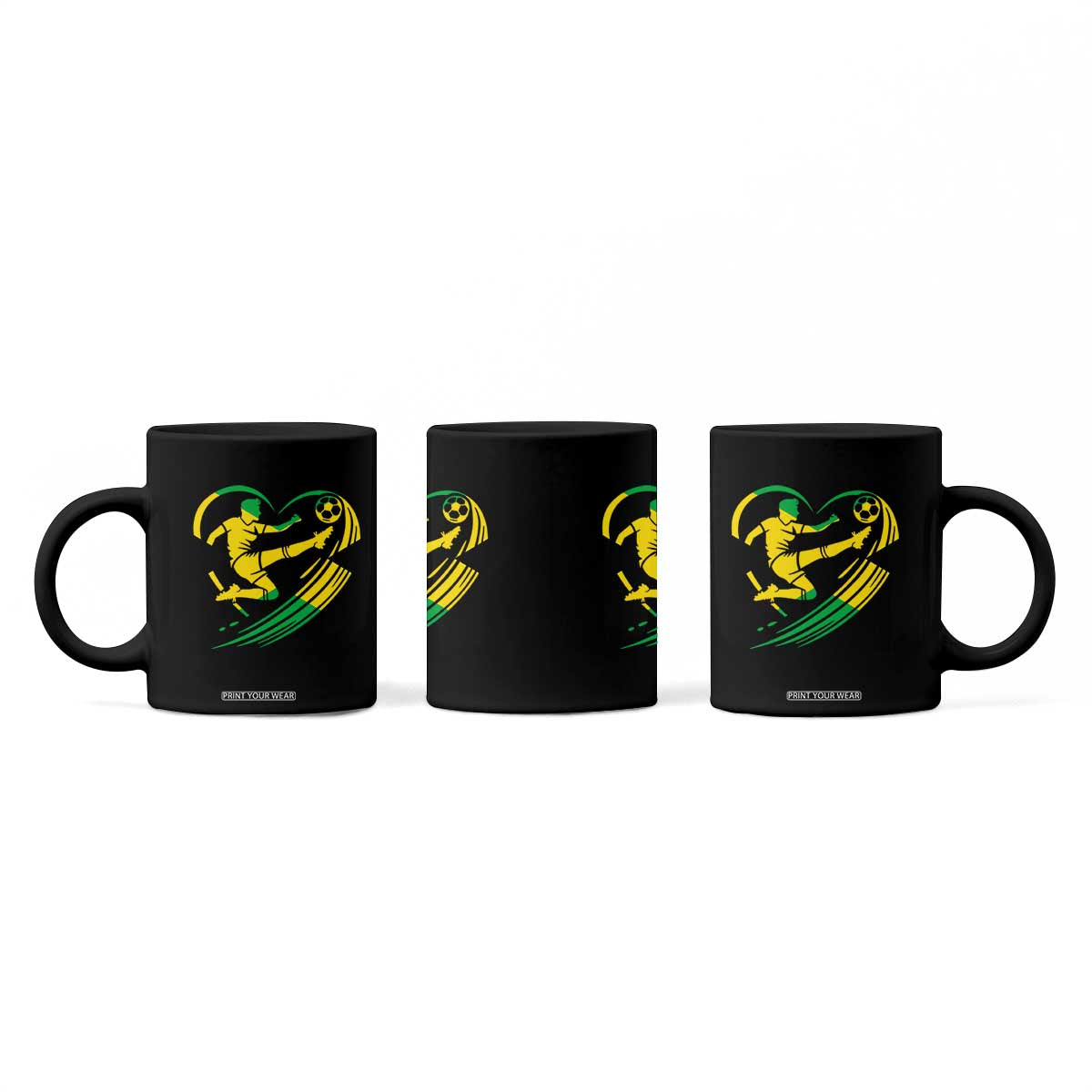 Jamaica Soccer Coffee Mug Jamaican Flag Reggae Football Caribbean Pride TS10 Print Your Wear