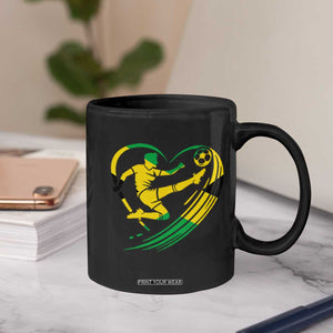 Jamaica Soccer Coffee Mug Jamaican Flag Reggae Football Caribbean Pride TS10 Print Your Wear