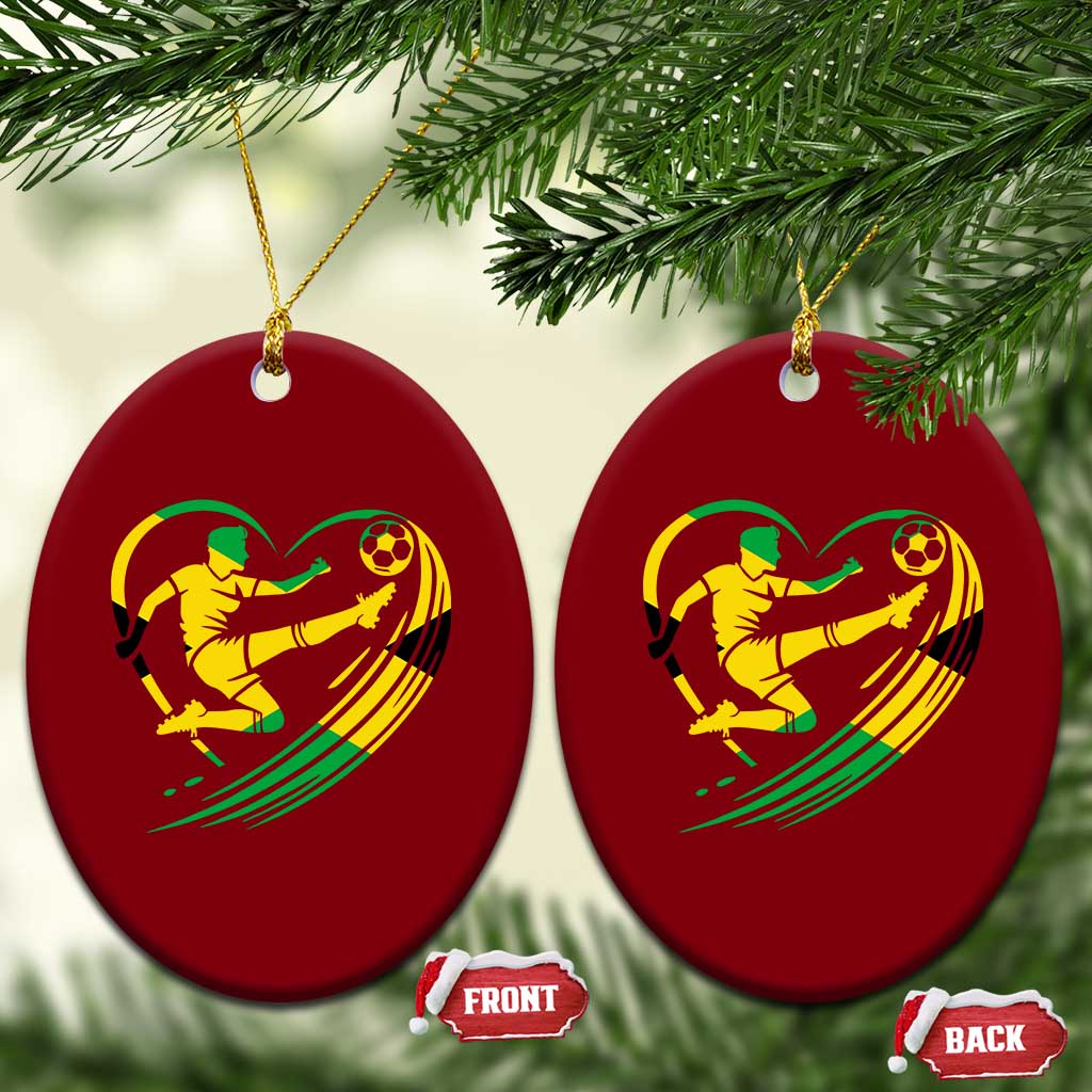 Jamaica Soccer Ceramic Ornament Jamaican Flag Reggae Football Caribbean Pride TS10 Print Your Wear