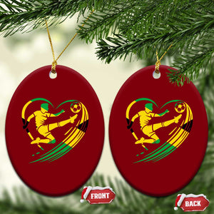 Jamaica Soccer Ceramic Ornament Jamaican Flag Reggae Football Caribbean Pride TS10 Print Your Wear