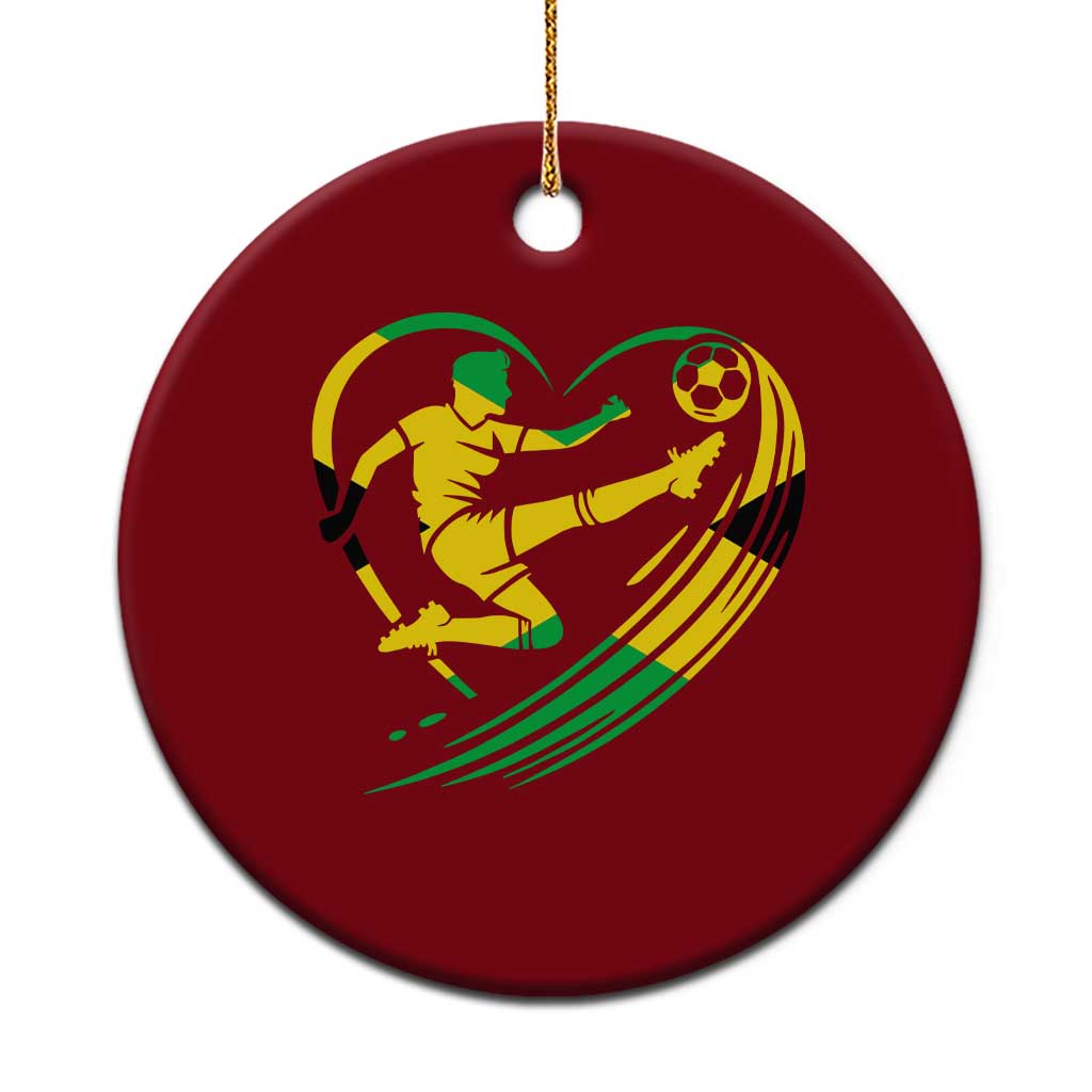 Jamaica Soccer Ceramic Ornament Jamaican Flag Reggae Football Caribbean Pride TS10 1pc Red Print Your Wear
