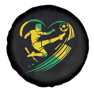 Jamaica Soccer Spare Tire Cover Jamaican Flag Reggae Football Caribbean Pride TS10 Print Your Wear
