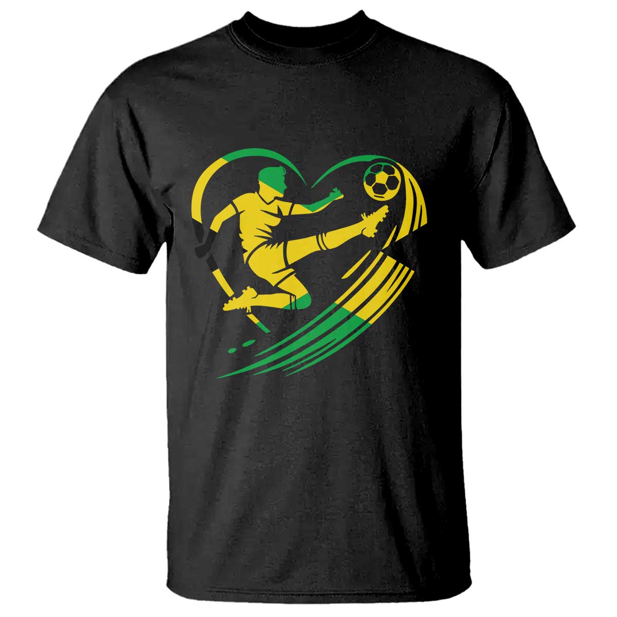 Jamaica Soccer T Shirt Jamaican Flag Reggae Football Caribbean Pride TS10 Black Print Your Wear