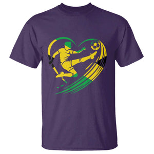 Jamaica Soccer T Shirt Jamaican Flag Reggae Football Caribbean Pride TS10 Purple Print Your Wear