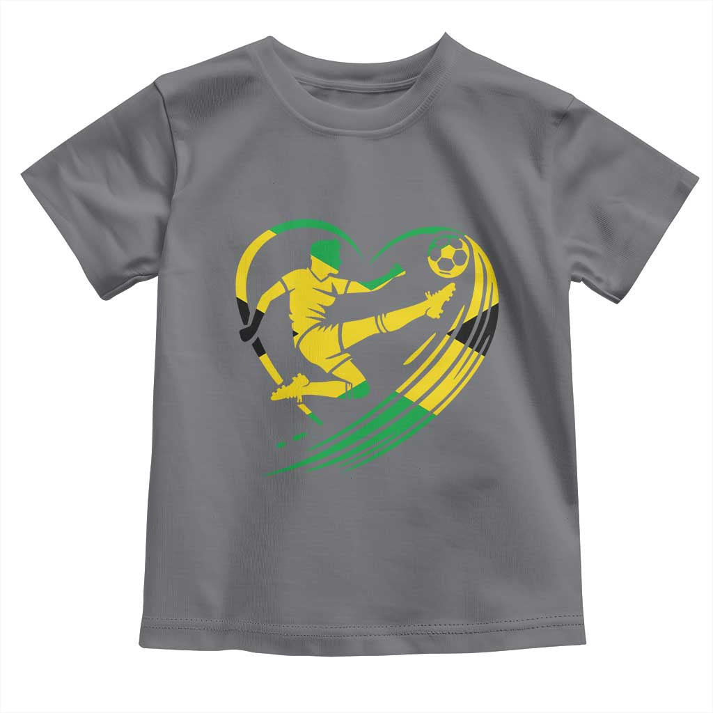 Jamaica Soccer Toddler T Shirt Jamaican Flag Reggae Football Caribbean Pride TS10 Charcoal Print Your Wear
