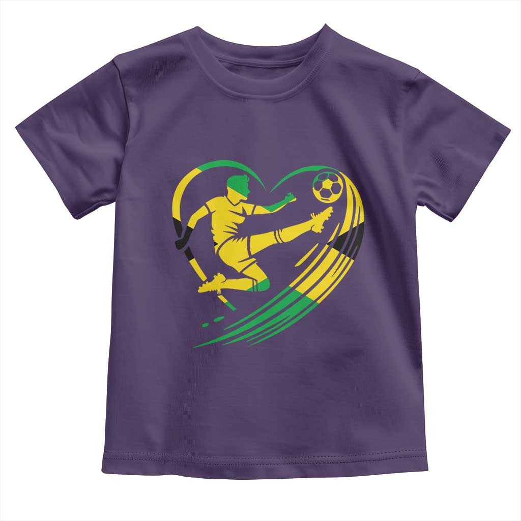 Jamaica Soccer Toddler T Shirt Jamaican Flag Reggae Football Caribbean Pride TS10 Purple Print Your Wear