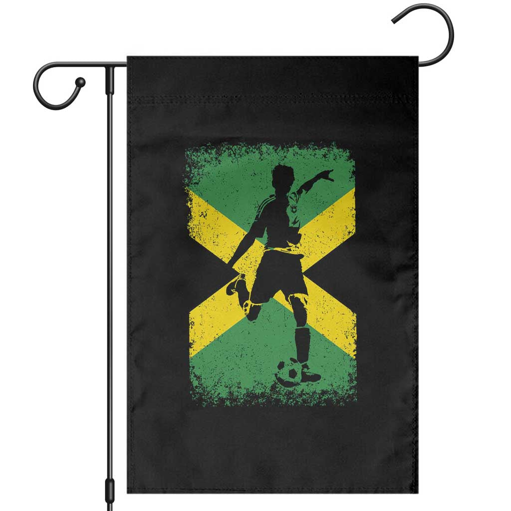 Jamaica Soccer Garden Flag Retro Vintage Watercolors Sport Jamaican Flag TS10 Black Print Your Wear