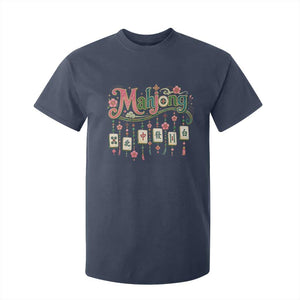 Funny Mahjong Lovers T Shirt For Kid Funny Mahjong Lovers Chinese Game Floral Vintage Aesthetic Graphic