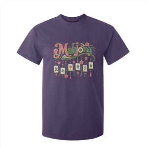Funny Mahjong Lovers T Shirt For Kid Funny Mahjong Lovers Chinese Game Floral Vintage Aesthetic Graphic