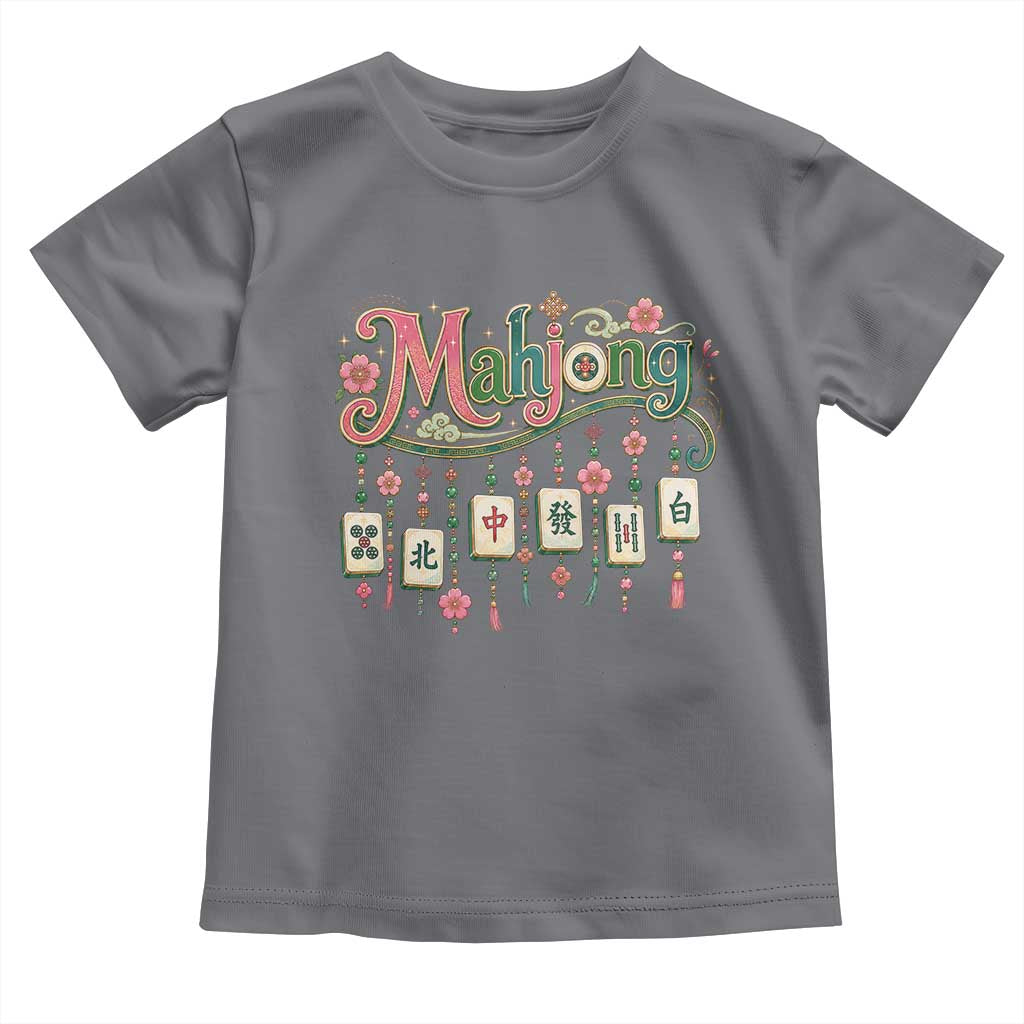 Funny Mahjong Lovers Toddler T Shirt Funny Mahjong Lovers Chinese Game Floral Vintage Aesthetic Graphic